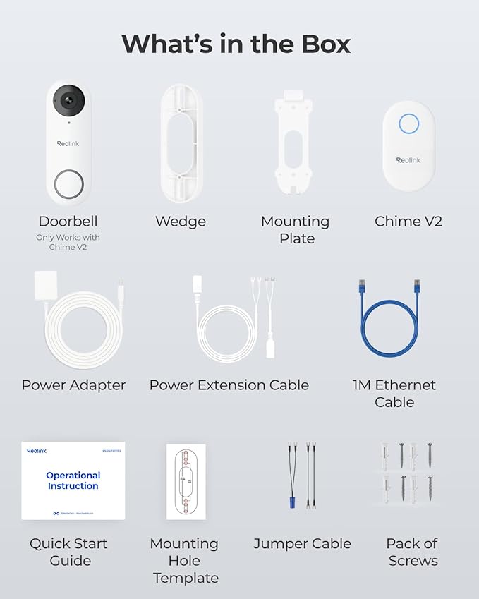 REOLINK 2K Video Doorbell Wi-Fi Camera - Image 9