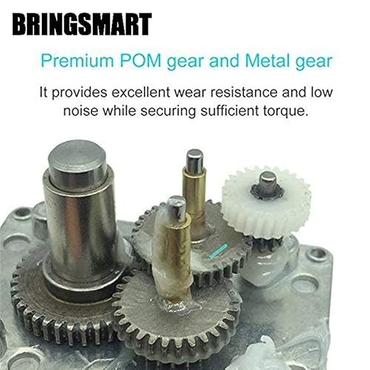 BRINGSMART 24V 5rpm DC Worm Gear Motor 70kg.cm Self-Locking Reversed Mini - Image 6