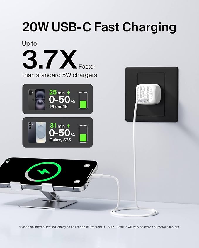 Belkin USB C Charger Block 20W - Image 2