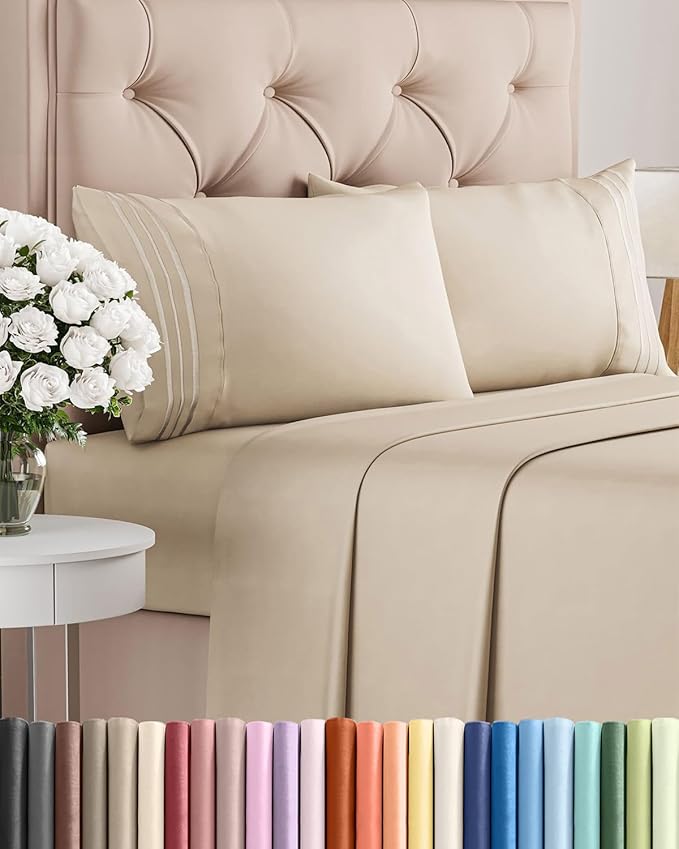 Cal King Size 4 Piece Sheet Set by CGKUnlimited