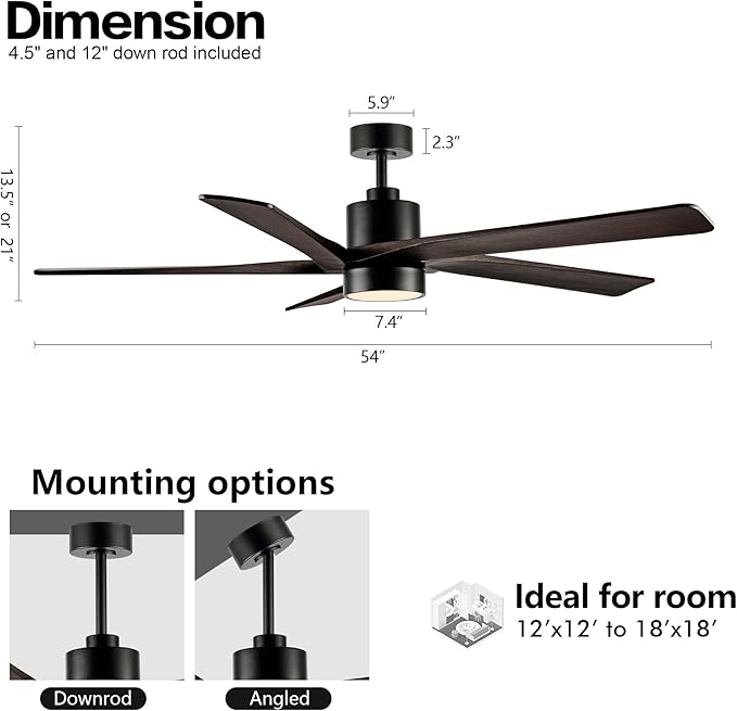 WINGBO 54 Inch DC Ceiling Fan - Image 3