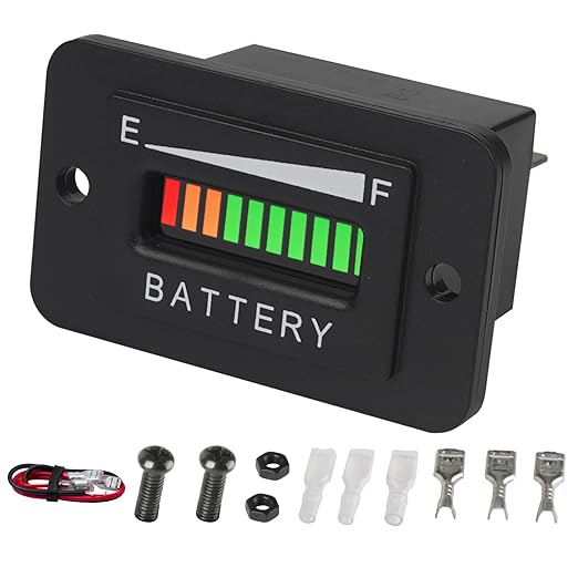 Yooreal 48V Battery Fuel Gauge Indicator, Battery Capacity Monitor by Yooreal
