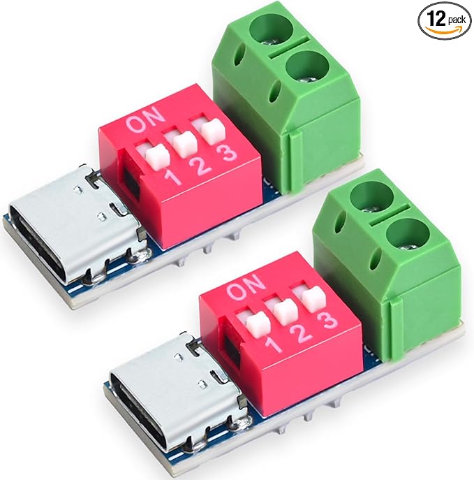 Seloky 12PCS USB-C PD/QC Fast Charge Trigger Module & Decoy Board by Seloky