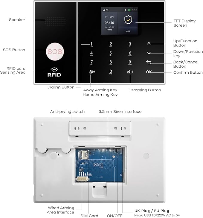 XUK Wireless 4G/GSM/Wi-Fi Security System - Image 9