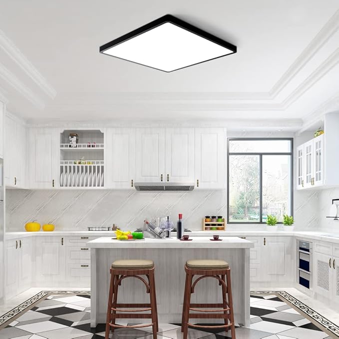 12inch 24W LED Flush Mount Ceiling Light, 3000K Square LED Ceiling Light - Image 2