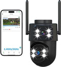 dzcctvipc 2K Dual-Lens WiFi Home Security Camera, Indoor/Outdoor Use, 360° by DZCCTVIPC