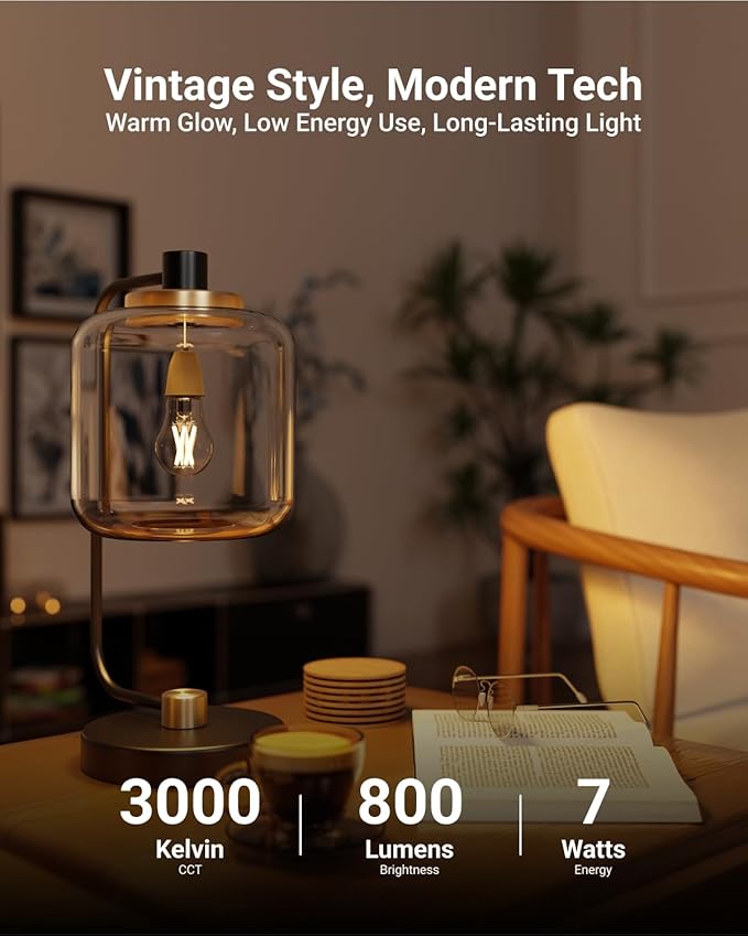 Sunco 20 Pack A15 Light Bulb LED, Edison Style Bulb, Dimmable Vintage Filament - Image 2