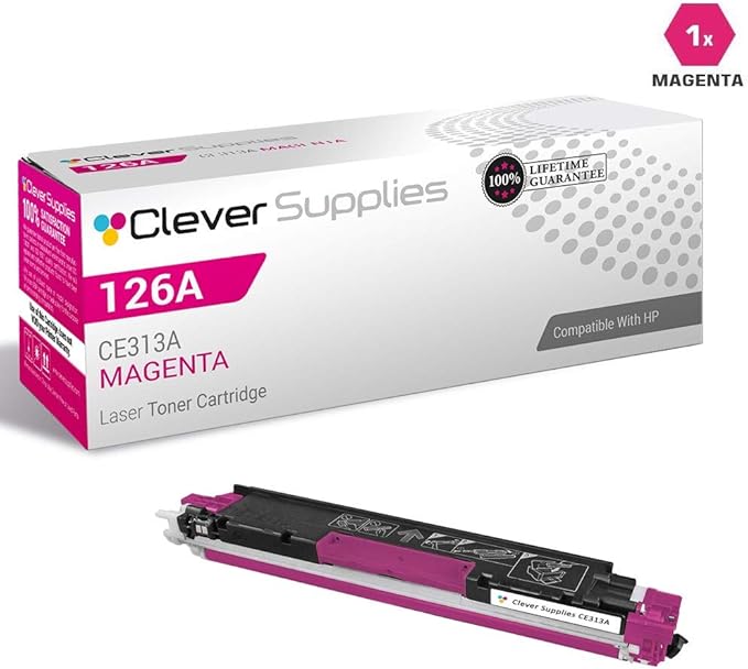 CS Replacement Compatible with HP TOPSHOT PRO M275NW CE310A Black CE311A Cyan - Image 4