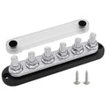 6 x M10 Studs Power Distribution Block Bus Bar 12V, Ampper 7" HD 300A Marine by Ampper
