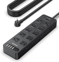 Solidock Power Strip Surge Protector Flat Plug by Unknown