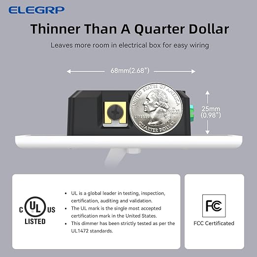 ELEGRP Digital Toggle Dimmer Switch - Image 6