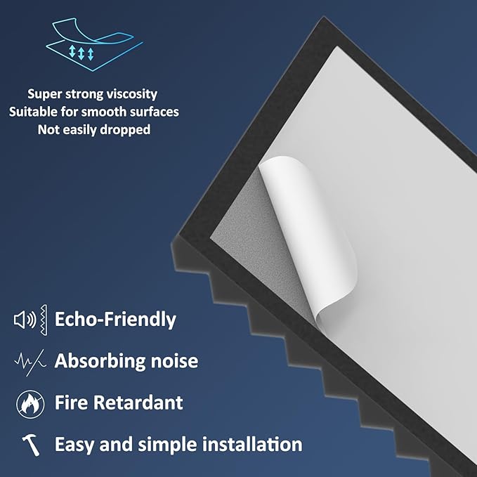JBER 24Pack Pyramid sound proof foam panels - Image 4