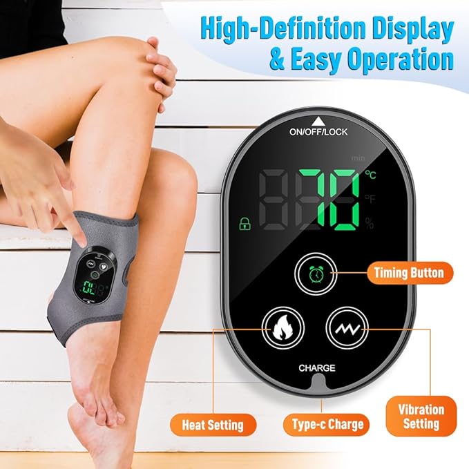 Foot and Ankle Massager for Pain Relief, Ankle Heating Pad Foot Renew Triple - Image 6