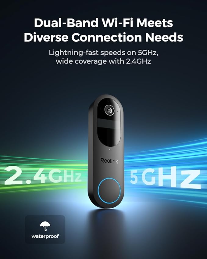 REOLINK 2K Battery Video Doorbell Camera, 150°x150° Head-to-Toe View, 2.4/5 GHz - Image 6