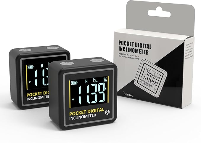 KNINE OUTDOORS Mini Digital Angle Finder 4-side Strong Magnetic Angle Gauge by KnineOutdoors