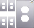 ENERLITES Elite Series Duplex Outlet Receptacle Cover, Screwless Wall Plate by Enerlites