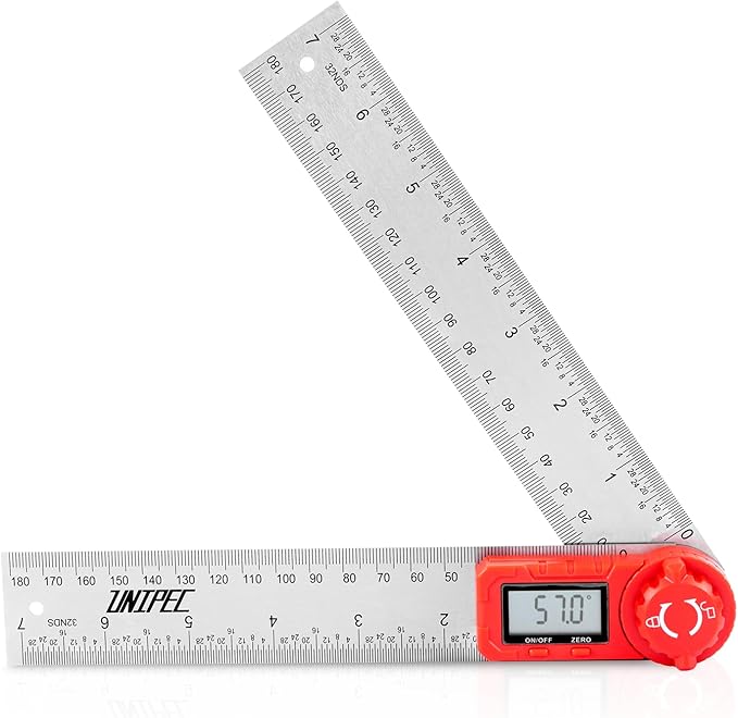 UNIPEC Digital Angle Finder Protractor, Angle Finder Ruler, Stainless steel by UNIPEC