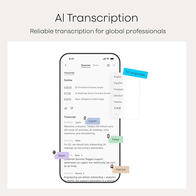 Plaud Note AI Voice Recorder, Voice Recorder w/Case, App Control, Transcribe & - Image 5