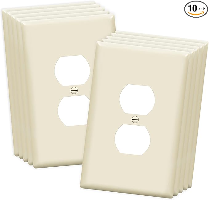 ENERLITES Duplex Receptacle Outlet Wall Plate, Jumbo Electrical Outlet Covers by Enerlites