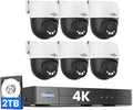 【4K HD+360°View】 Hiseeu 4K PoE Security Camera System, Auto Human Tracking by Hiseeu