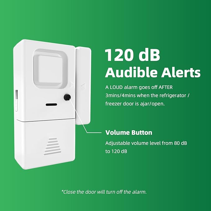Freezer Door Alarm 1 Pack, Refrigerator Door Alarm When Left Open, Close Door - Image 3