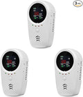 3PCS 5-in-1 Rechargeable Carbon Monoxide & Natural Gas Detectors by Unknown