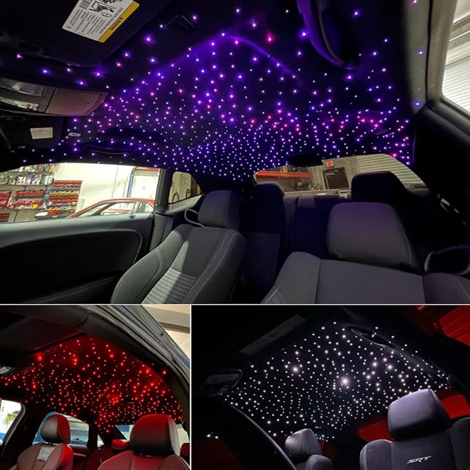 AMKI 16W Bluetooth Twinkle Fiber Optic Star Ceiling Lights Lamp Kit, LED RGBW - Image 6