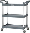 TUFFIOM 3-Tier Plastic Service Utility Cart by TUFFIOM