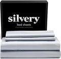 Silvery Silver Infused Bed Sheets Set by Silvery