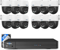 【360°View】 Hiseeu 12MP NVR 12 Pcs 5MP PoE PTZ Cameras, 350°Pan 90° Tilt，Auto by Hiseeu