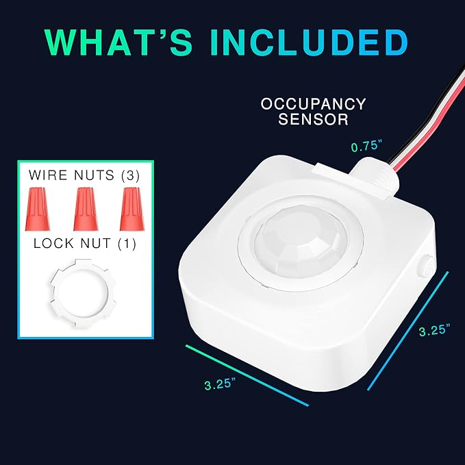 EverElectrix Ceiling Occupancy Motion Sensor, Passive Infrared Technology - Image 6