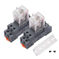 TWTADE/2PCS DC 12V Relay 10A Electromagnetic Power Coil Relay 8 Pins DPDT 2NO by TWTADE
