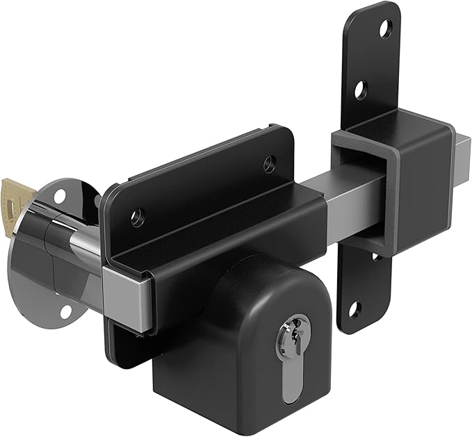 GateMate Long Throw Gate Lock, Euro Profile Keyed Both Sides Gate Lock by GateMate