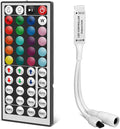 RGBZONE 4-PIN LED Controller, 44-Keys IR Wireless Remote Control, DC 5V/12V/24V by RGBZONE