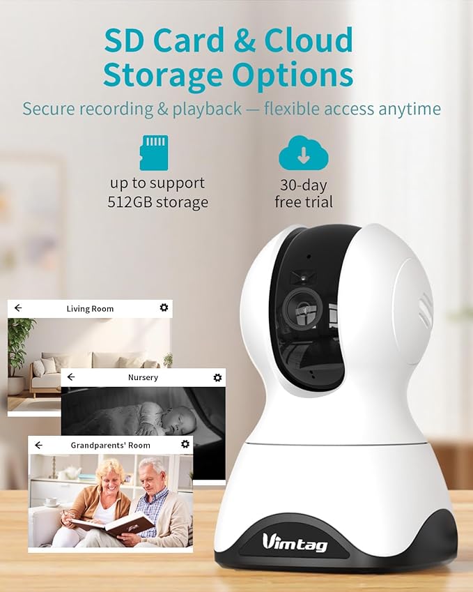 VIMTAG Security Camera Indoor, 4K UHD Pet Camera - Image 9
