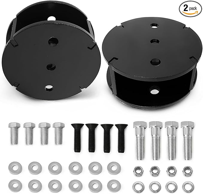 FLOVENTIS 2" Straight Air Helper Spring Spacer, Heavy-Duty Steel Compatible by FLOVENTISAirSuspensions