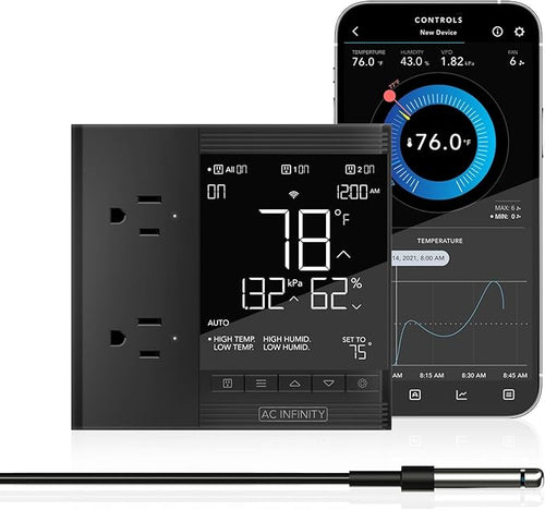 AC Infinity Controller 75 PRO, WiFi Outlet Controller, Independent Programs by ACInfinity