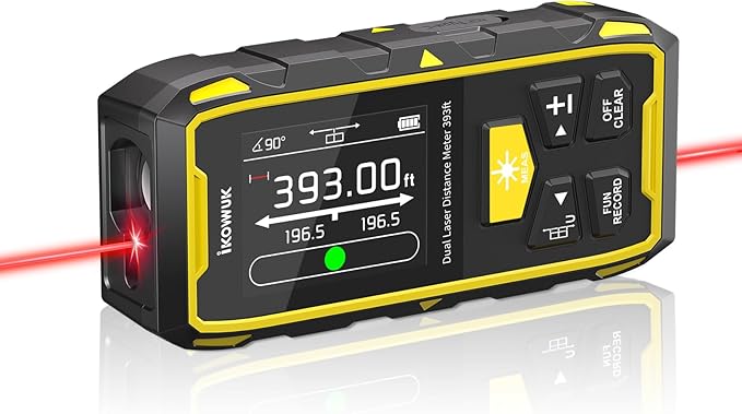 IKOVWUK Dual Laser Measuring Tool, 393FT/120M Bilateral Laser Distance Meter 6 by iKOVWUKMeasuringTools