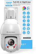 Amcrest 2MP Outdoor PTZ POE + IP Camera Pan Tilt Zoom Camera Security Speed Dome by Amcrest