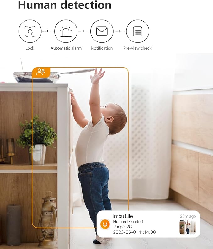 Imou 2.5K WiFi Camera Indoor Pet Dog Camera 4MP, 360° Home Security Wireless IP - Image 2
