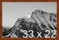 Frame It Easy 33 x 22 Russet Wood Frame by FrameItEasy