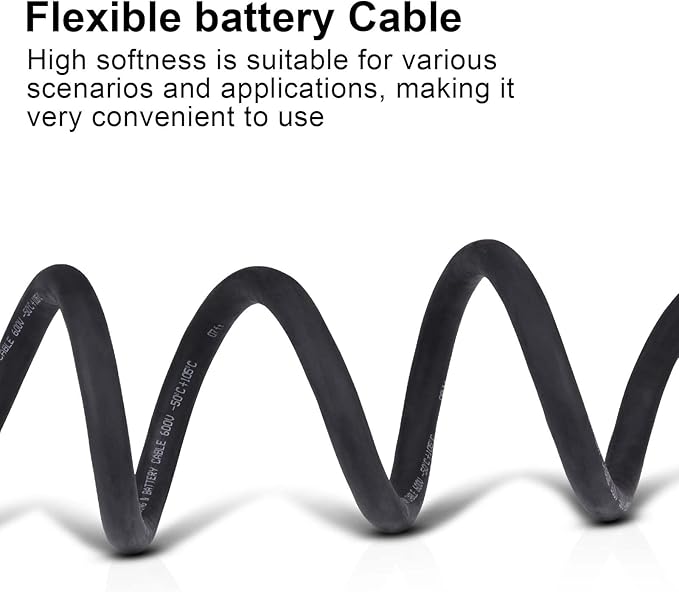 Shirbly 2/0 Gauge Battery Cable, 30FT Black 2/0 AWG Pure Copper Wire Welding - Image 4