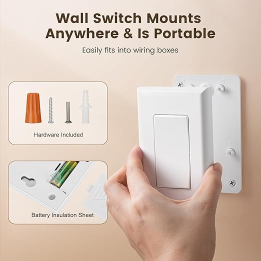 SURAIELEC 3 Way Wireless Light Switch and Receiver Kit, RF 100Ft, No WiFi - Image 7