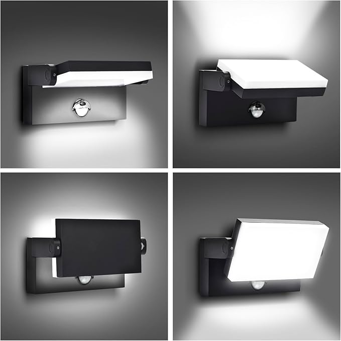 rosykite 40W LED Wall Pack Lights Outdoor Motion Sensor, 360 °Rotation 5000K - Image 7