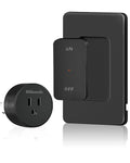 Black Remote Control Outlet, WILAWELS Wireless Light Switch by Wilawels