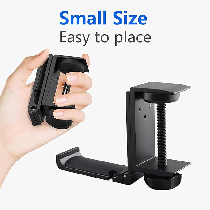 Goldmille 2 Pack Aluminum Headphone Stand Hanger Foldable - Image 7