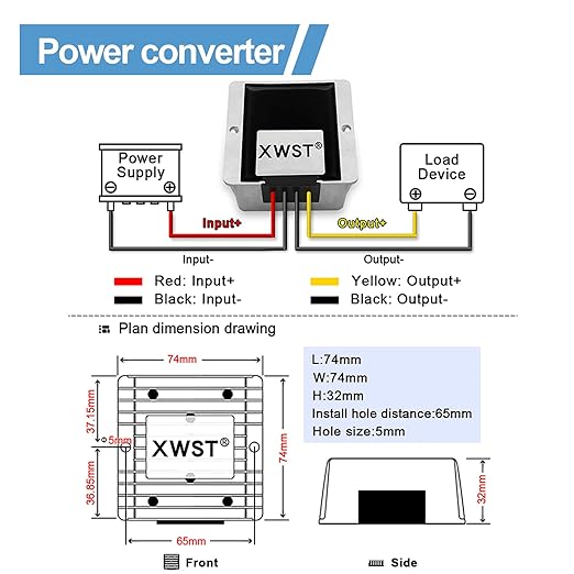 DC DC Stabilizer 9V-36V to 24V Boost Buck Converter Power Supply 10A 240W - Image 4