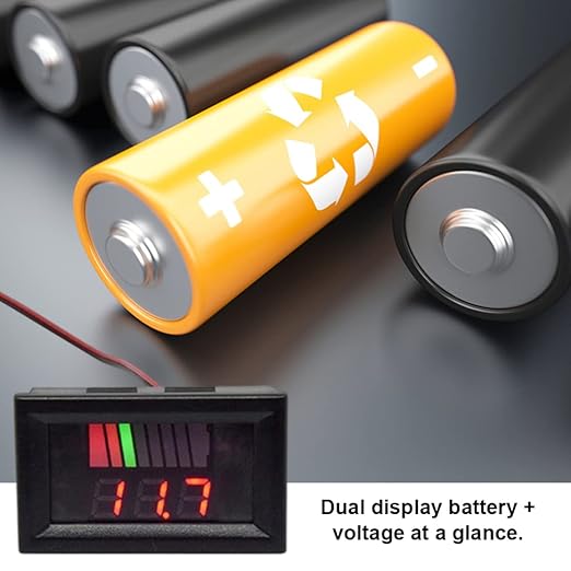 Battery Charge Level Indicator Universal Car Battery Capacity Meter Tester - Image 4