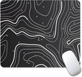 Abstract Topographic map Square Mouse pad, Waterproof, Anti Slip Rubber Base by Goodsprout