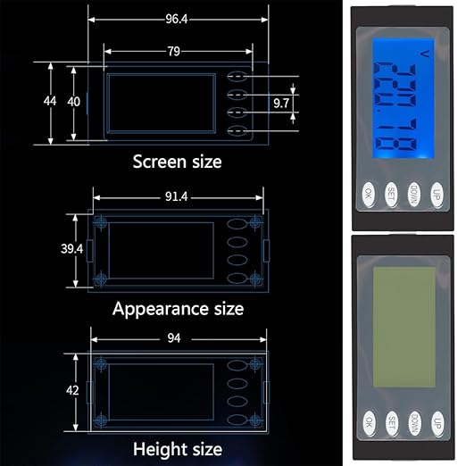 SagaSave AC Multimeter, 80-260V 100A Digital LCD HD Display Multi-Function - Image 8
